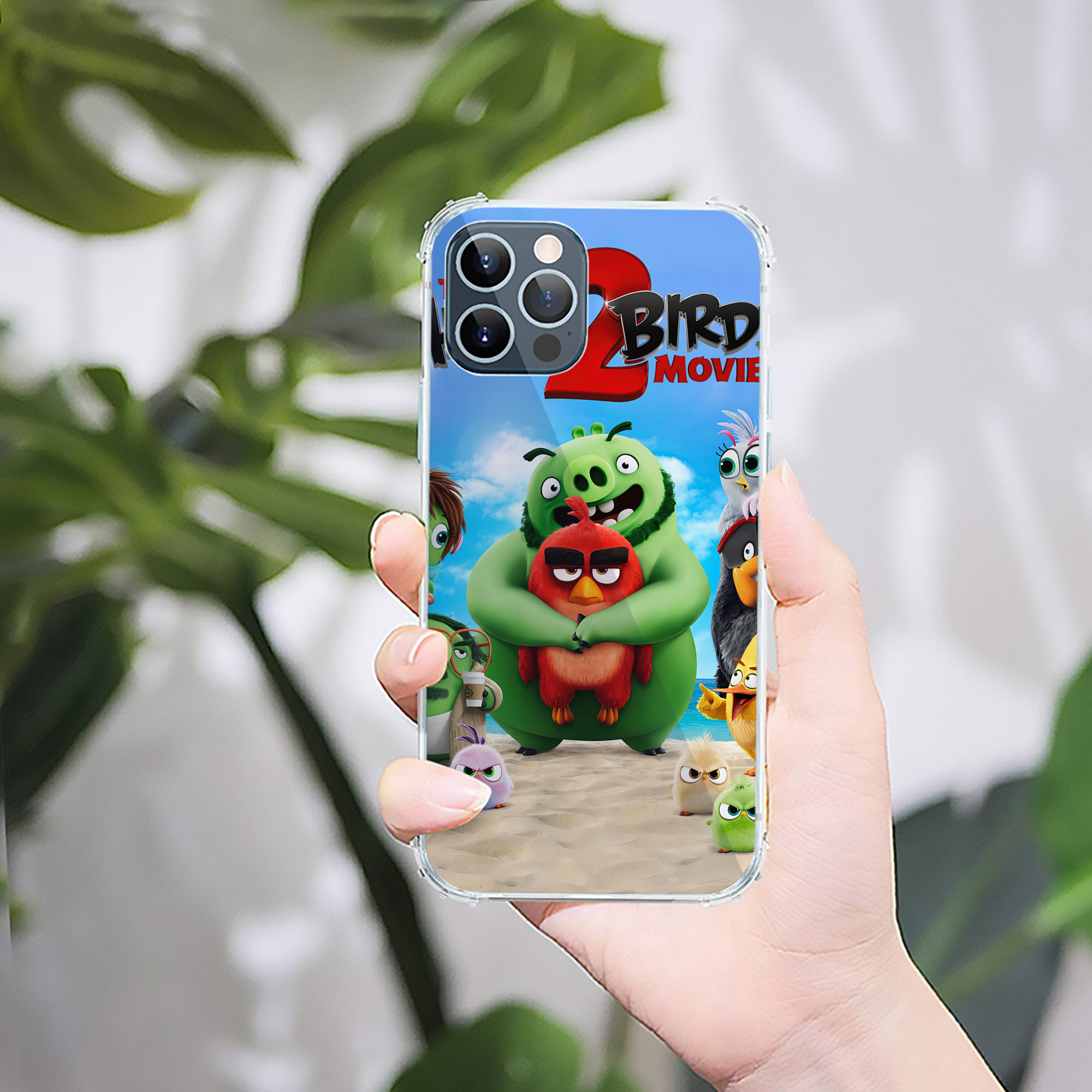 （画像用） Angry Birds アングリーバード 【iPhone 12シリーズ対応】透明スマホケース（クリアソフトケース）